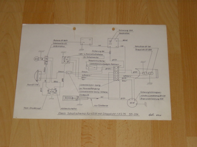 Electical diagram 511-324 KS 75