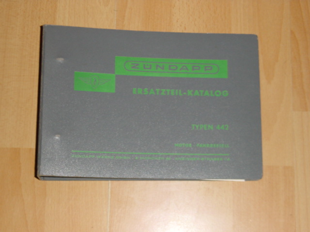 Ersatzteil-Katalog 442 Grüne Ordner 1969-10