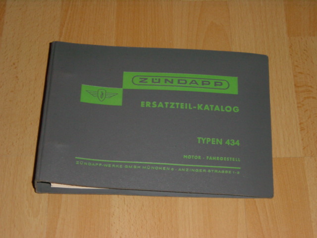 Ersatzteil-Katalog 434 Grüne Ordner 05-1966