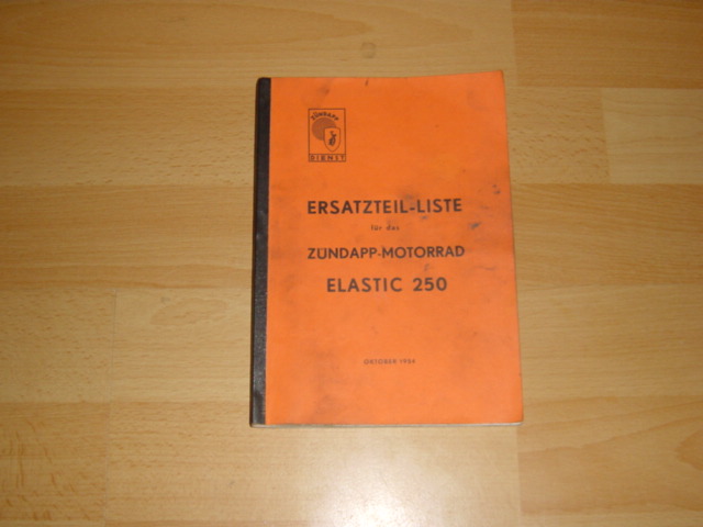 Ersatzteil-Katalog Elastic 250 10-1954 Copy