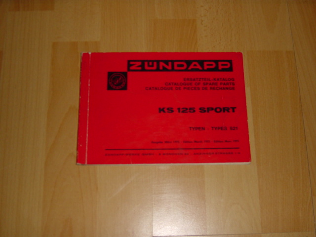 Ersatzteil-Katalog 521 KS 125 SPORT 1975-03