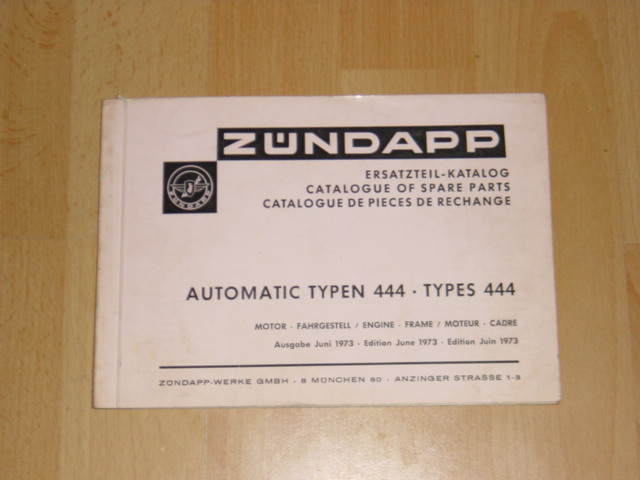 Ersatzteil-Katalog 444 1973-06