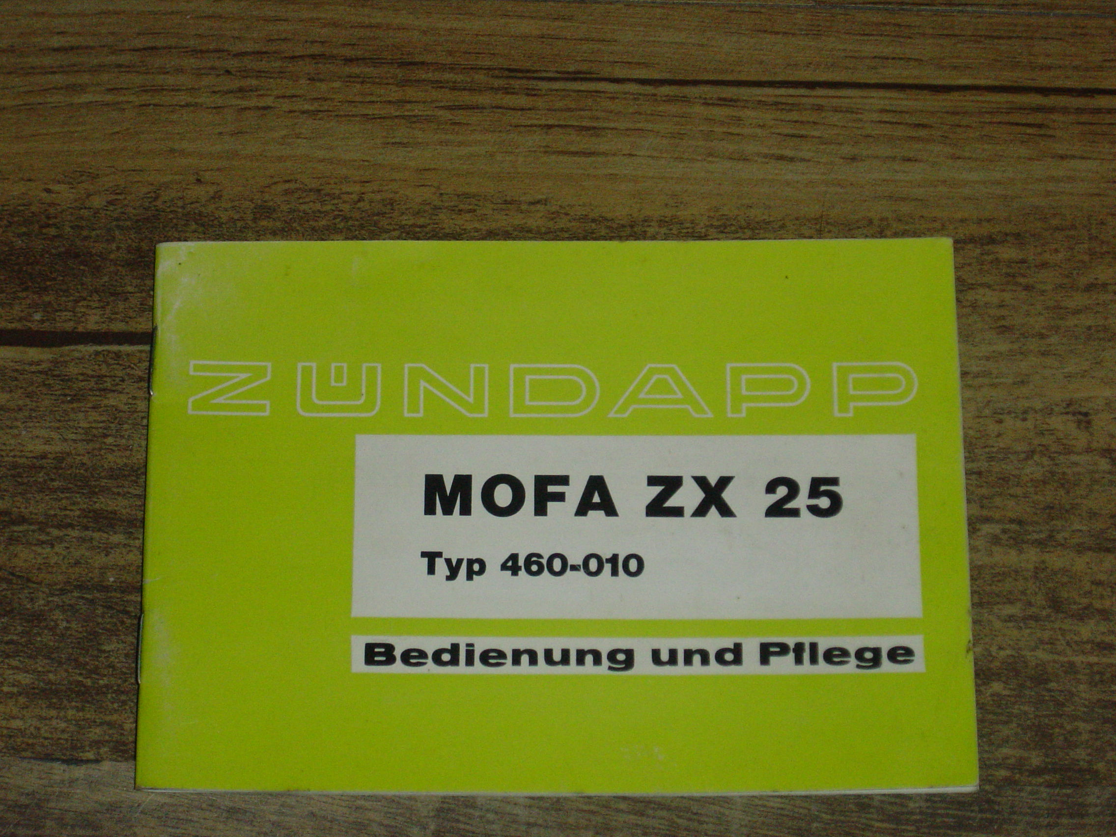 User manual D - 460 - 010 ZX 25