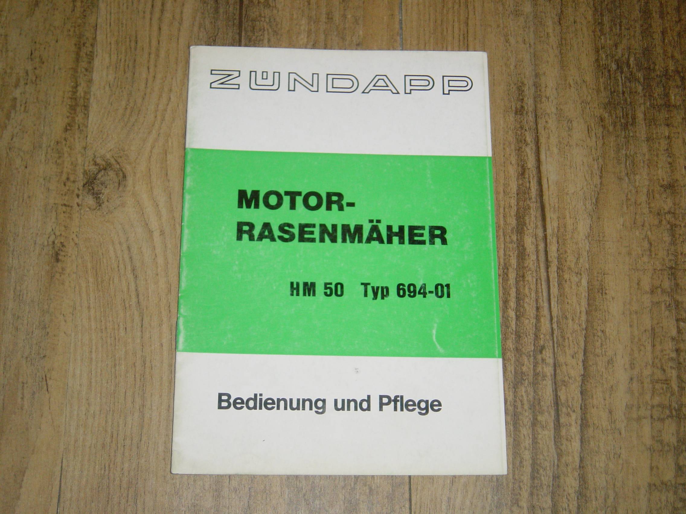 User manual D -Rasenmäher Typen 694 HM 50